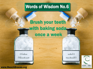 Brush Teeth With Baking Soda