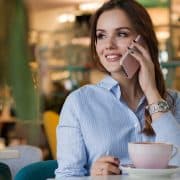 woman in coffee shop