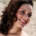 woman smiling on beach