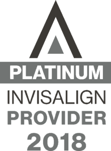 Platinum Invisalign provider 2018 logo.