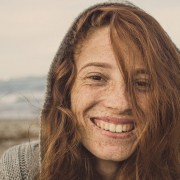 woman on beach