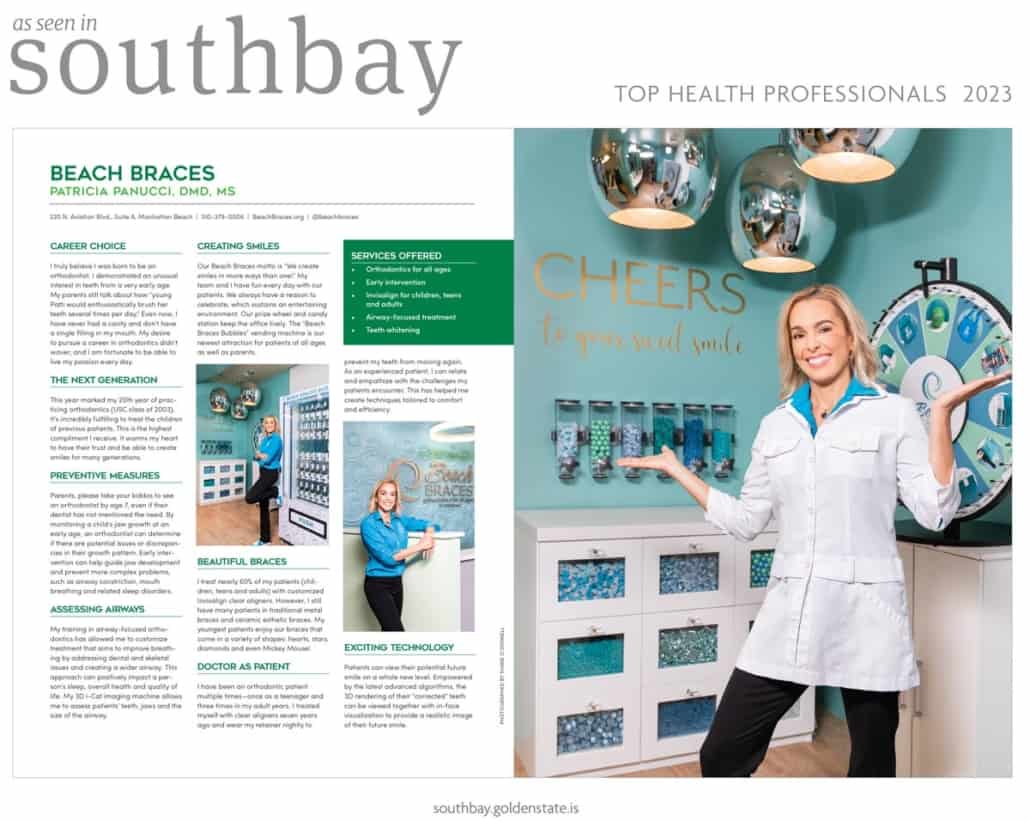 Top Health Professional in Southbay - orthodontist article