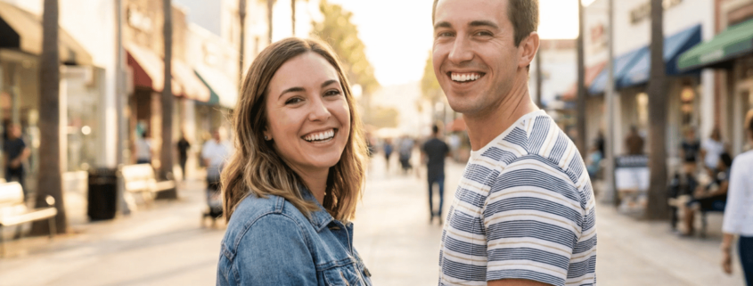 Couple ask about Adult Invisalign Cost in Manhattan Beach CA - Beach Braces